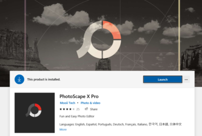 サイトの画像作成や修正用にPhotoScape X Proを購入しました。